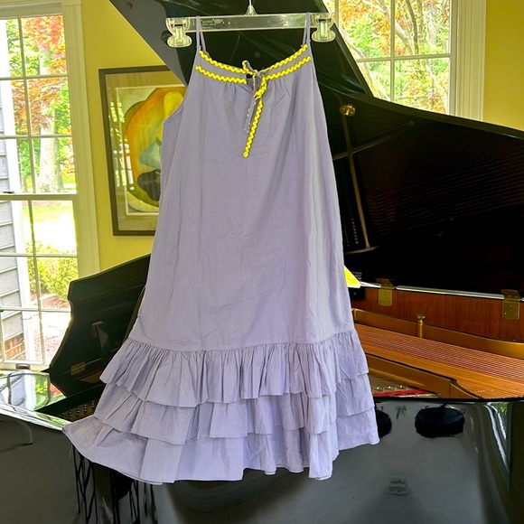 🌿Neige girls purple dress with yellow rice rack accents, size 10🌿 - Picture 4 of 5